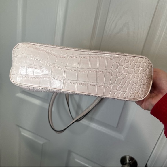 Anne Klein Crocodile-Embossed Tote Bag Light Pink - Picture 3 of 9